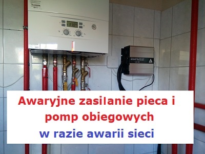 Awaryjne zasilanie pieca